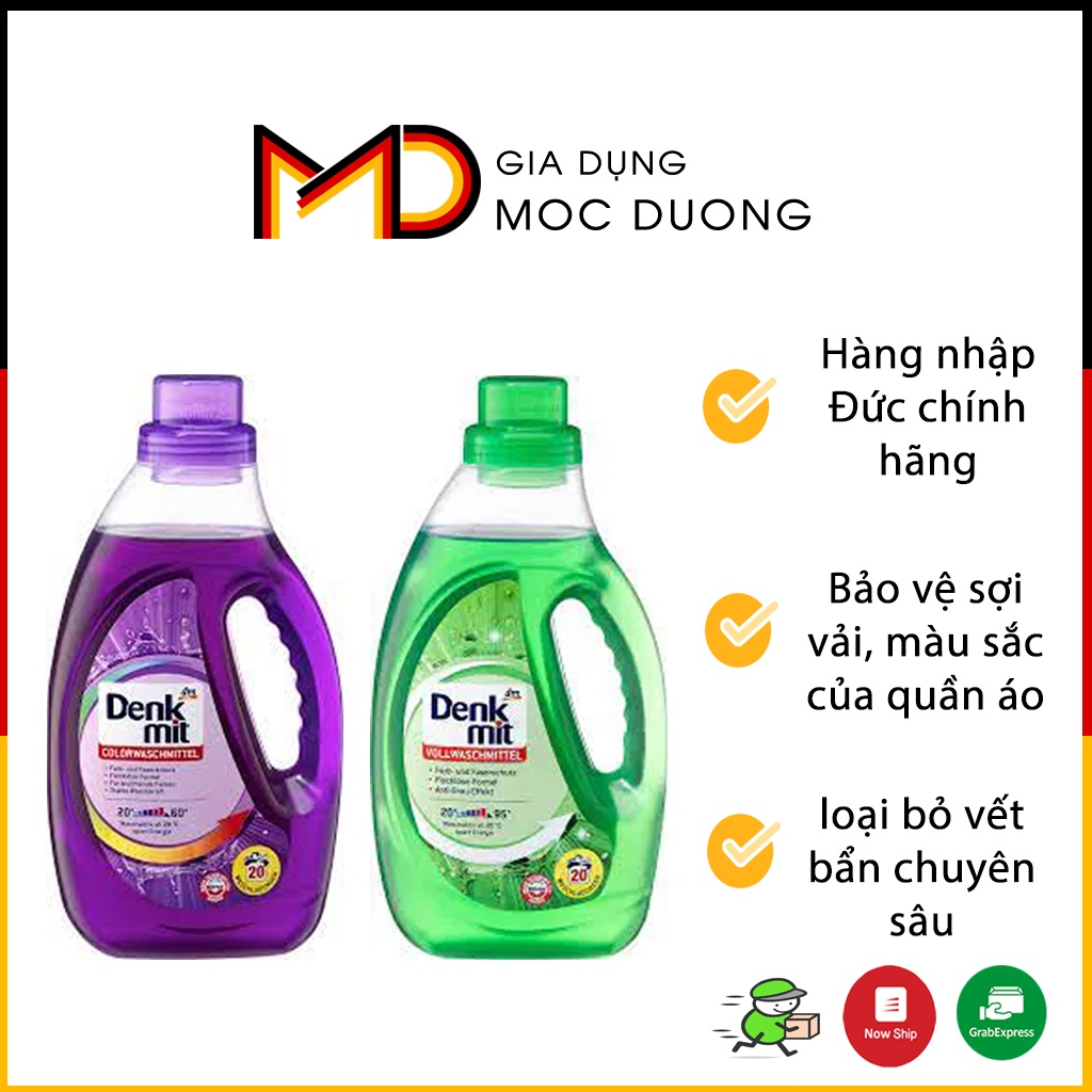 Nước giặt quần áo Denkmit áo Màu - áo Trắng [ HÀNG ĐỨC]