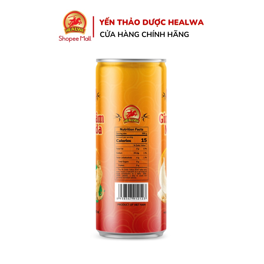 Nước yến thảo dược sâm Canada Healwa  Thức uống dinh dưỡng dành cho người Việt