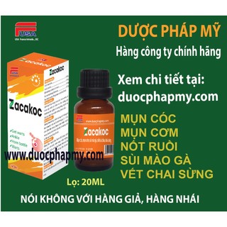 Chuyên:  mụn cóc, mục cơm, mắt cá chân, nốt ruồi - Zacakoc