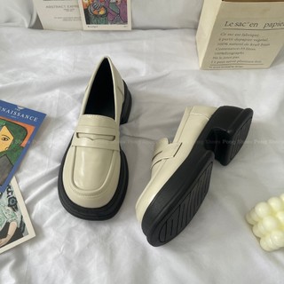 Giày Loafer Nữ PongShoes Thời Trang phong cách Ulzzangs FULL_BOX- 1512