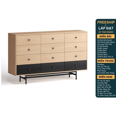 CHOCO, Tủ lưu trữ, Tủ đựng đồ DRA_333, 160x40x98cm, tủ gỗ Scandi Home