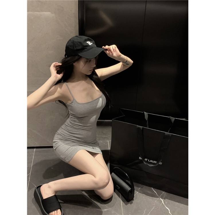 Lalisas Đầm Hai Dây Dáng Ôm Sát Quyến Rũ Thời Trang Cho Nữ