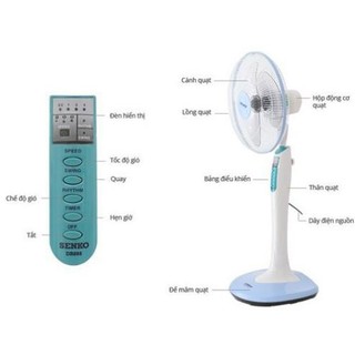 Quạt cây senko, quạt máy đứng DD1602