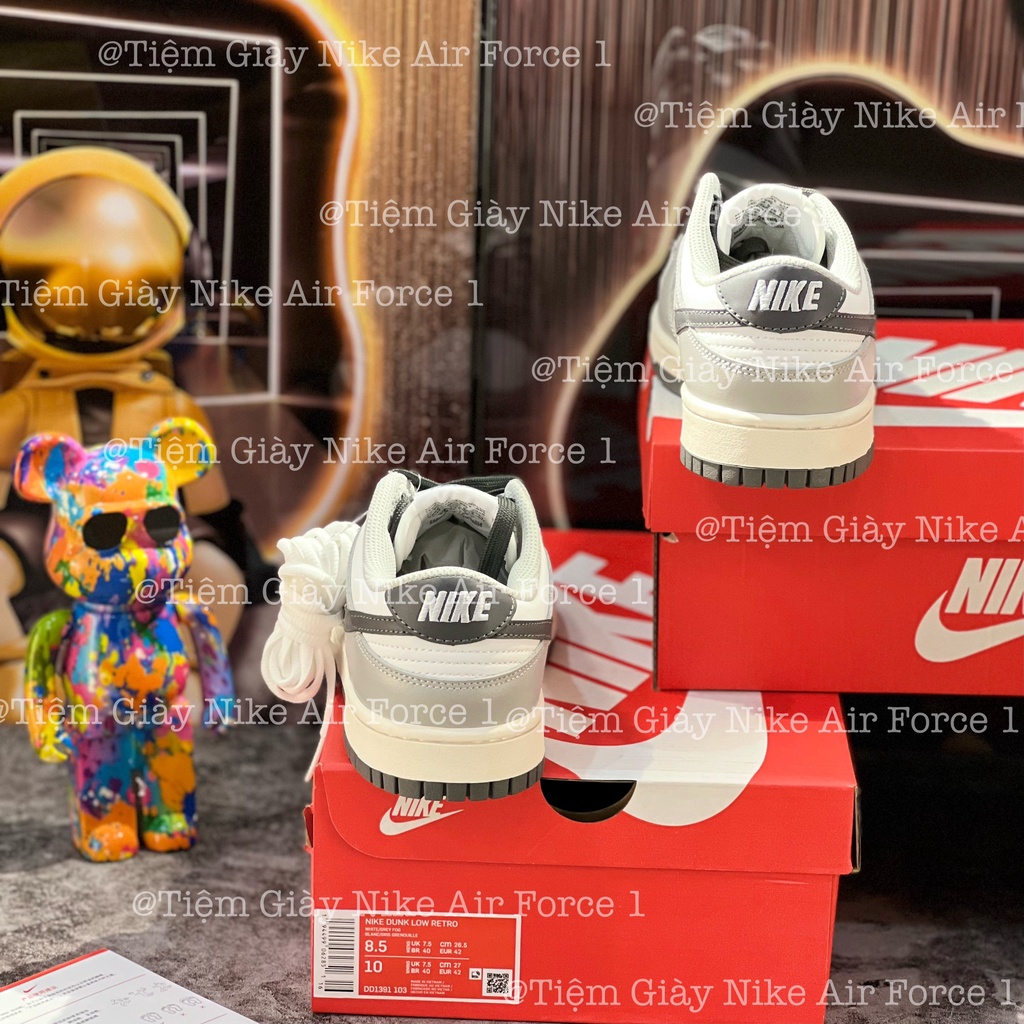 Giày Thể Thao Sb Dunk Low Light Smoke Grey SB Xám Mới 2023