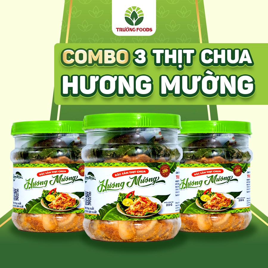  Combo 3 Thịt Chua Hương Mường - Thịt Chua Trường Foods 200g