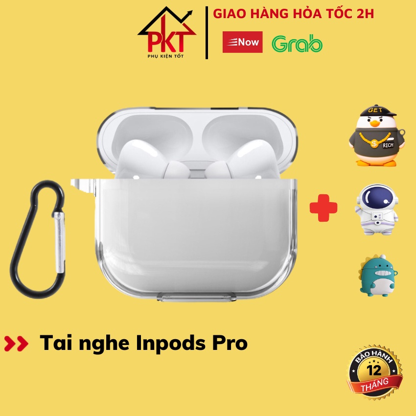 Tai nghe Bluetooth Inpods Pro Không Dây ,Mic đàm thoại, Đổi Tên, Bảo Hành 12 Tháng, Chính Hãng PKT