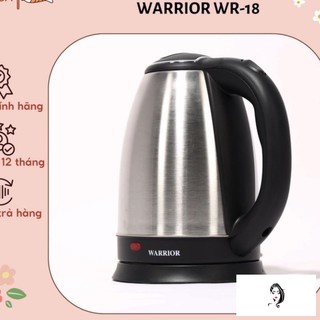 Ấm siêu tốc - bình đun nước inox 1.8l warrior wr-18