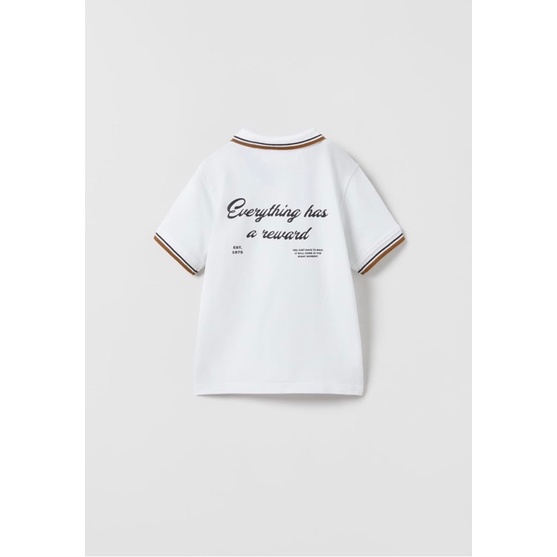 Áo polo trắng Zara