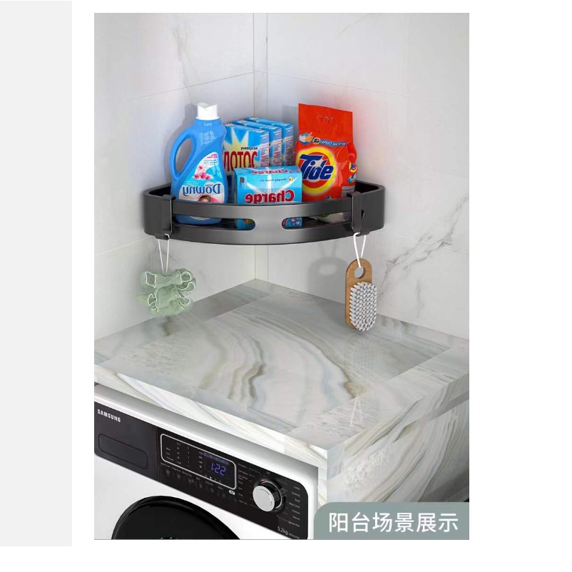 KỆ GẮN GÓC TƯỜNG ĐỰNG ĐỒ ĐA NĂNG TIỆN LỢI, KỆ ĐỂ ĐỒ PHÒNG TẮM DÁN TƯỜNG