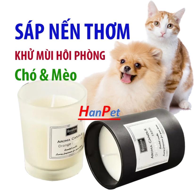 Sáp nến thơm khử mùi hôi phòng chó mèo