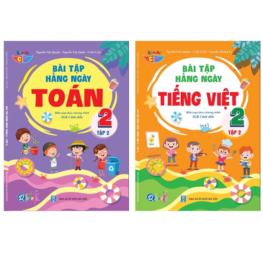 Sách - Combo Bài Tập Hằng Ngày Toán và Tiếng Việt Lớp 2 - kì 2 - Cánh diều (2 quyển)