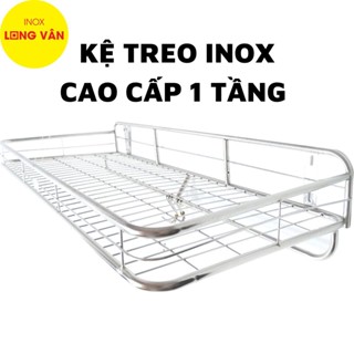 Kệ treo phòng bếp INOX 1 tầng, kệ chén đĩa, giá úp ly, dụng cụ nhà bếp tiện lợi