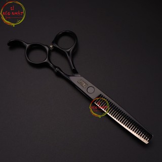 Bộ kéo cắt tóc tỉa tóc Tony&guy Nhật Bản cao cấp màu đen mun [Mua một bộ kéo tặng kèm một bao da+2 lược+chỉnh kéo]