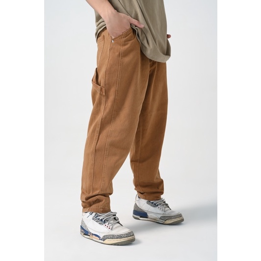 Quần kaki mềm dáng baggy