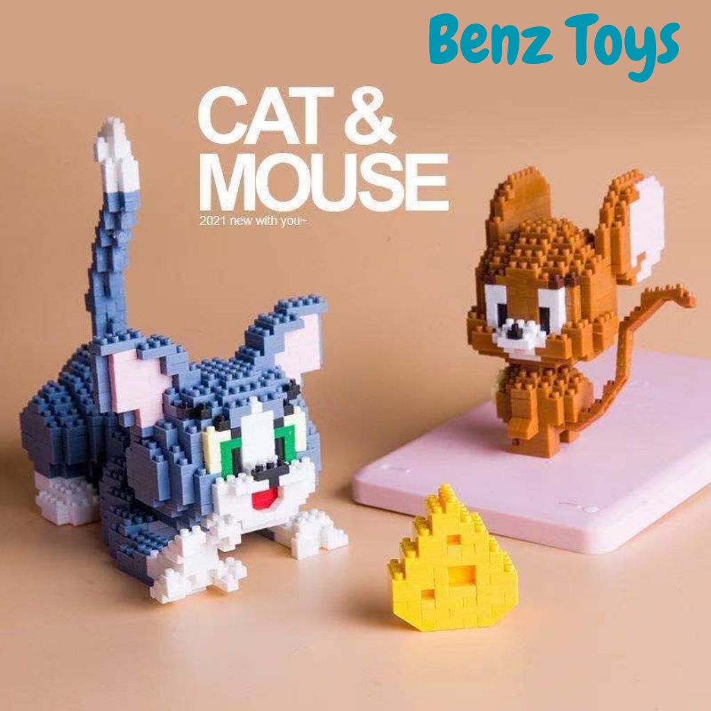 Mô Hình Lắp Ráp Hoạt Hình 3D Tom And Jerry Vui Nhộn Cho Bé Giúp Trẻ Tăng Tư Duy