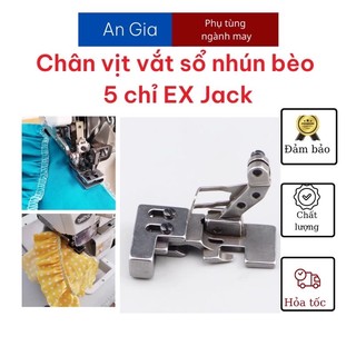 Chân vịt nhún bèo vắt sổ 5 chỉ Jack EX đẹp