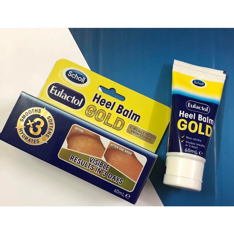 Kem hỗ trợ nứt và dưỡng gót chân Eulactol Heel Balm Gold 60ml