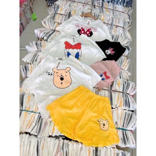 Set áo thun quần đùi cartoon LADYGU