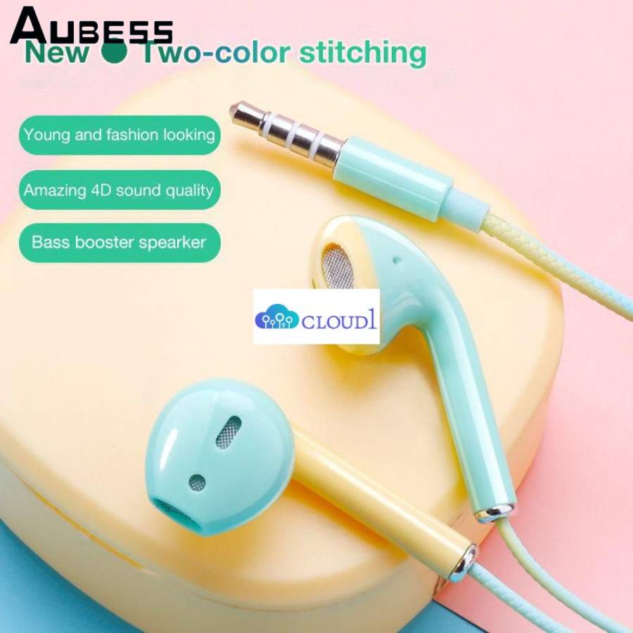 Tai Nghe Macaron Chất Lượng Cao U24 Tai Nghe Nhét Tai Nhiều Màu Tai Nghe Phổ Thông Có Micrô Cloud1