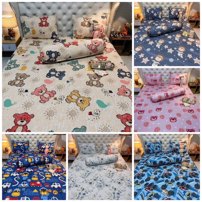 Bộ drap ga thun siêu lạnh lụa chất cực mát