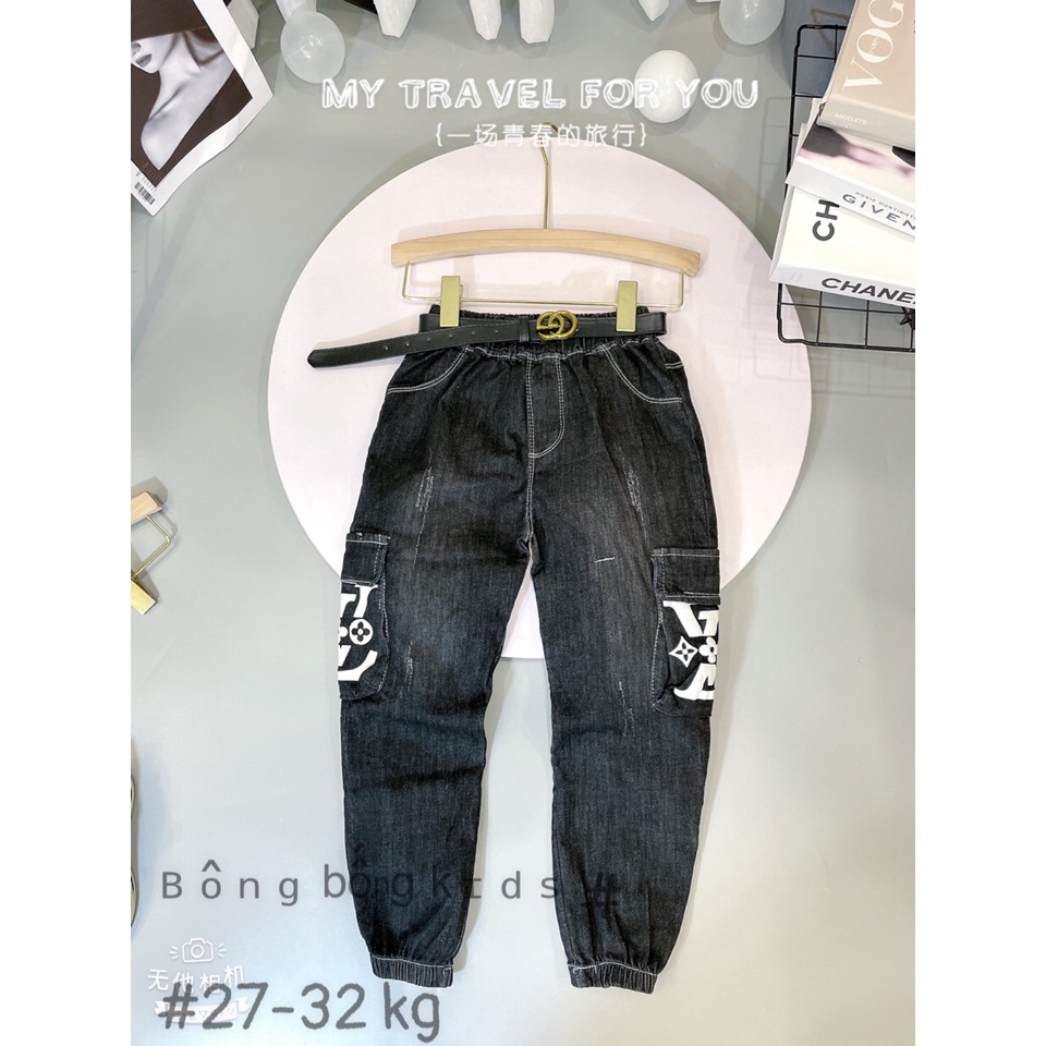 Quần jean bé đủ size 16-40kg, quần bò dài bé trai bé gái đi học