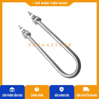 Điện trở nhiệt chữ U đơn 30cm, công suất 3kW/4kW/5kW, điện áp 380V, thanh nhiệt đun nước, nồi hơi, sấy Inox giá rẻ