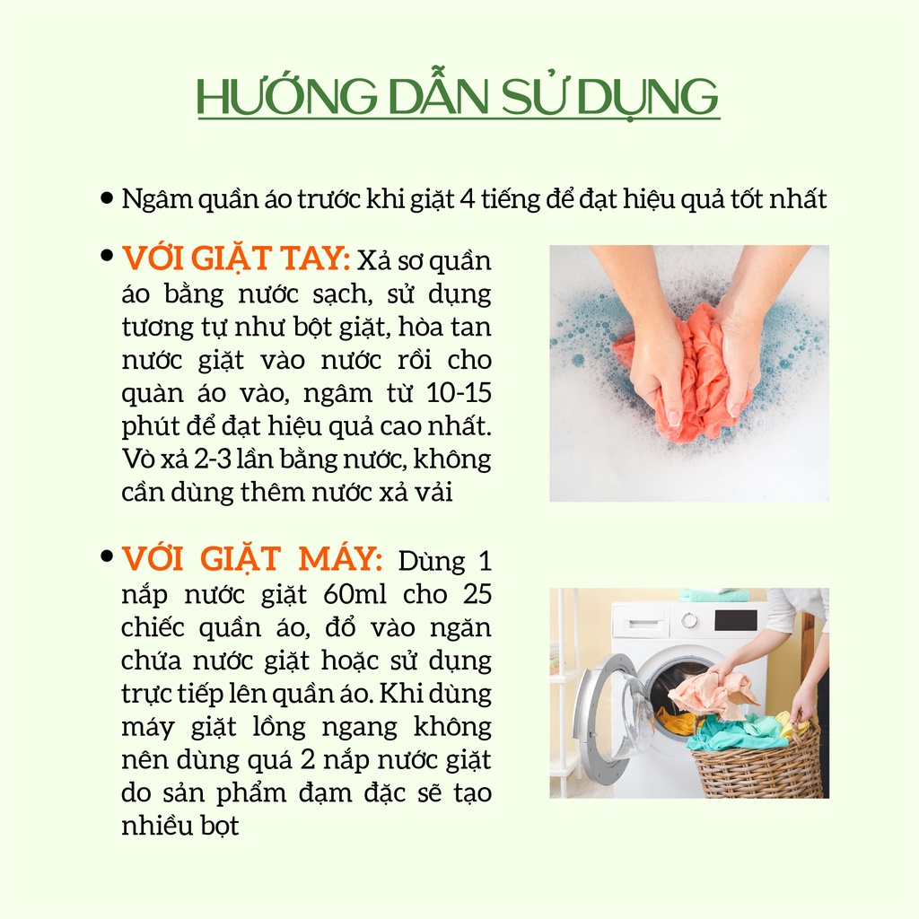 Nước giặt xả hữu cơ bồ hòn ECOCARE kết hợp tinh dầu hoa bưởi, giặt xả an toàn với mọi loại vải