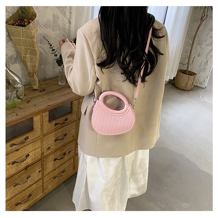 Mischa Túi Xách Da PU Màu Trơn Phong Cách Phương Tây Thời Trang Cho Nữ