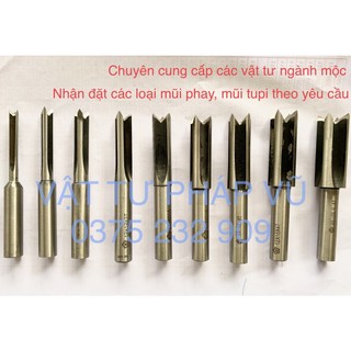 Mũi đục mộng âm, mũi khoan, mũi phay mộng, mũi lắc mộng cnc tổng dài 100mm