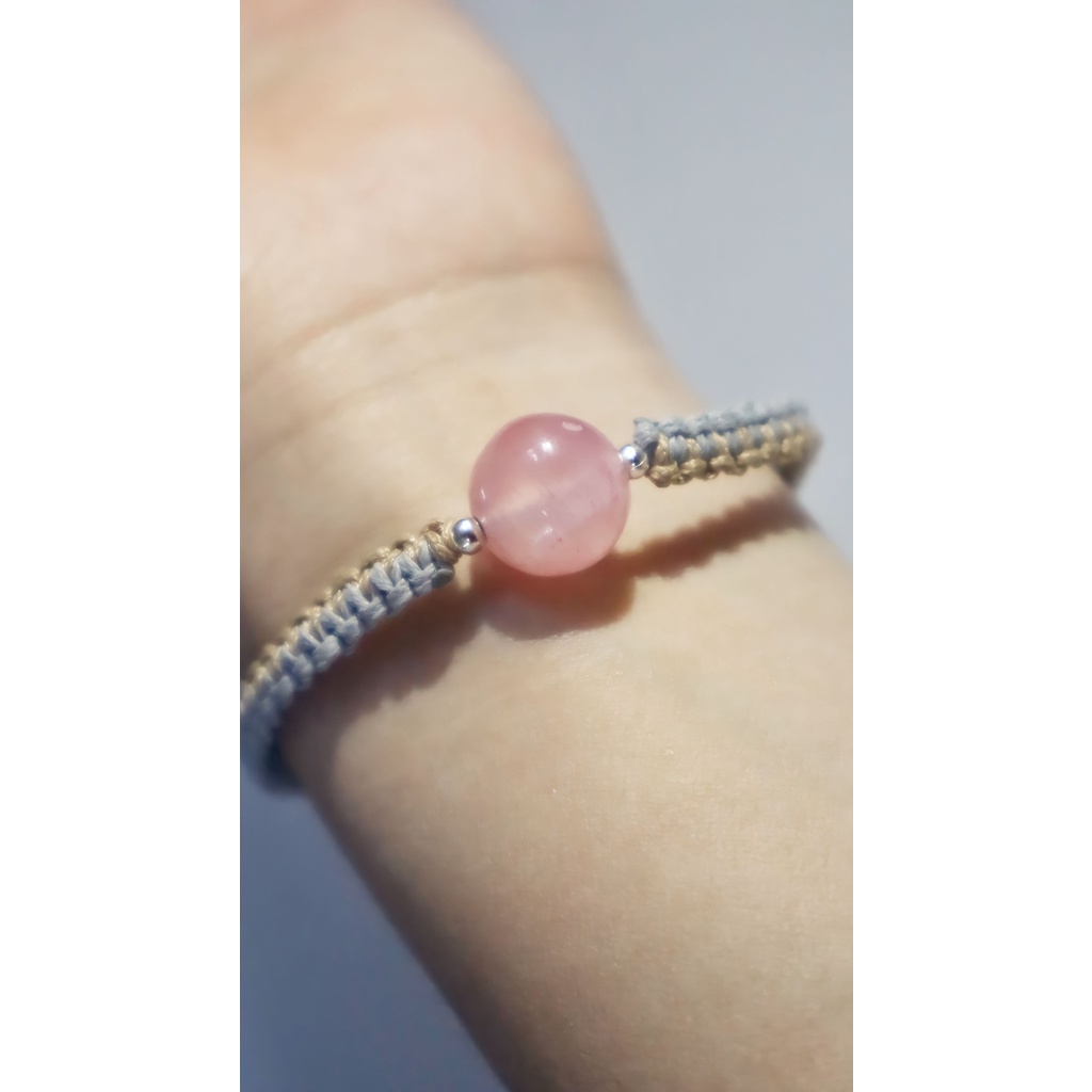 Rose Quartz Vòng Tay May Mắn