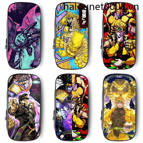 Hộp Đựng Bút Bằng Vải Cỡ Lớn In Hình Jojo 'S Bizarre Adventure Cho Học Sinh Tiểu Học