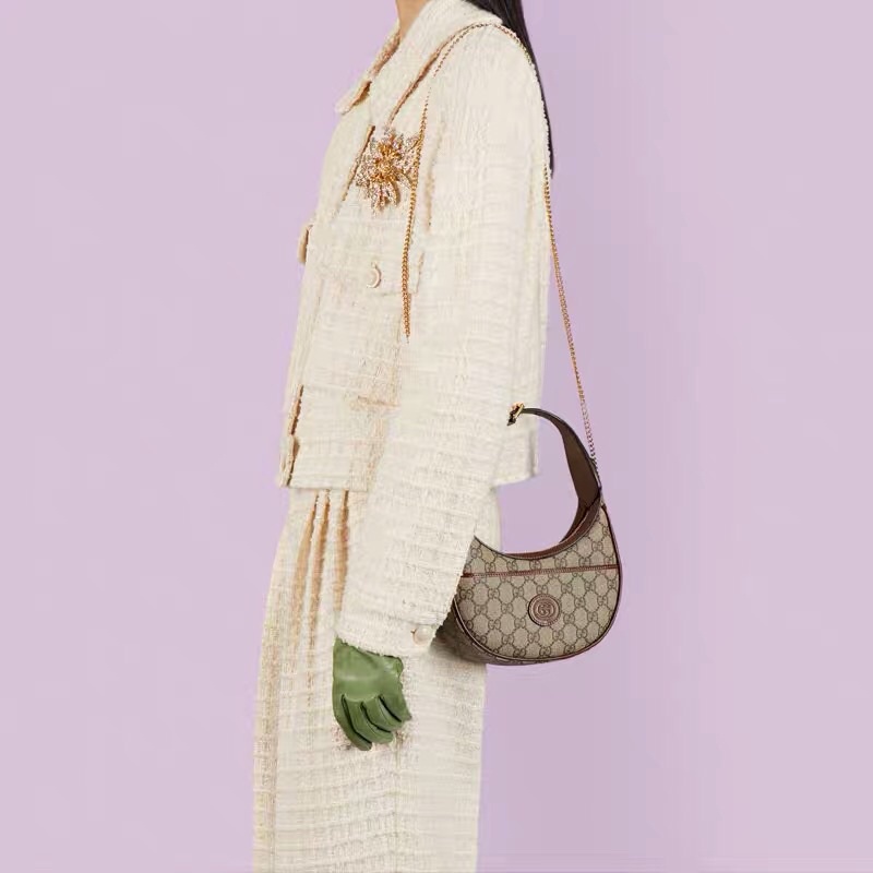 Túi GC nhỏ đeo vai hình bán nguyệt cho nữ túi đeo sát nách