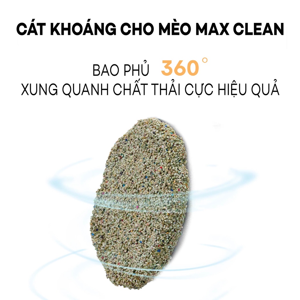 [1 TẢI 4 BỊCH 16KG] Cát Khoáng Cho Mèo, Cát Vệ Sinh Cao Cấp Chuyên Dùng Cho Máy Vệ Sinh, Máy Dọn Phân Mèo