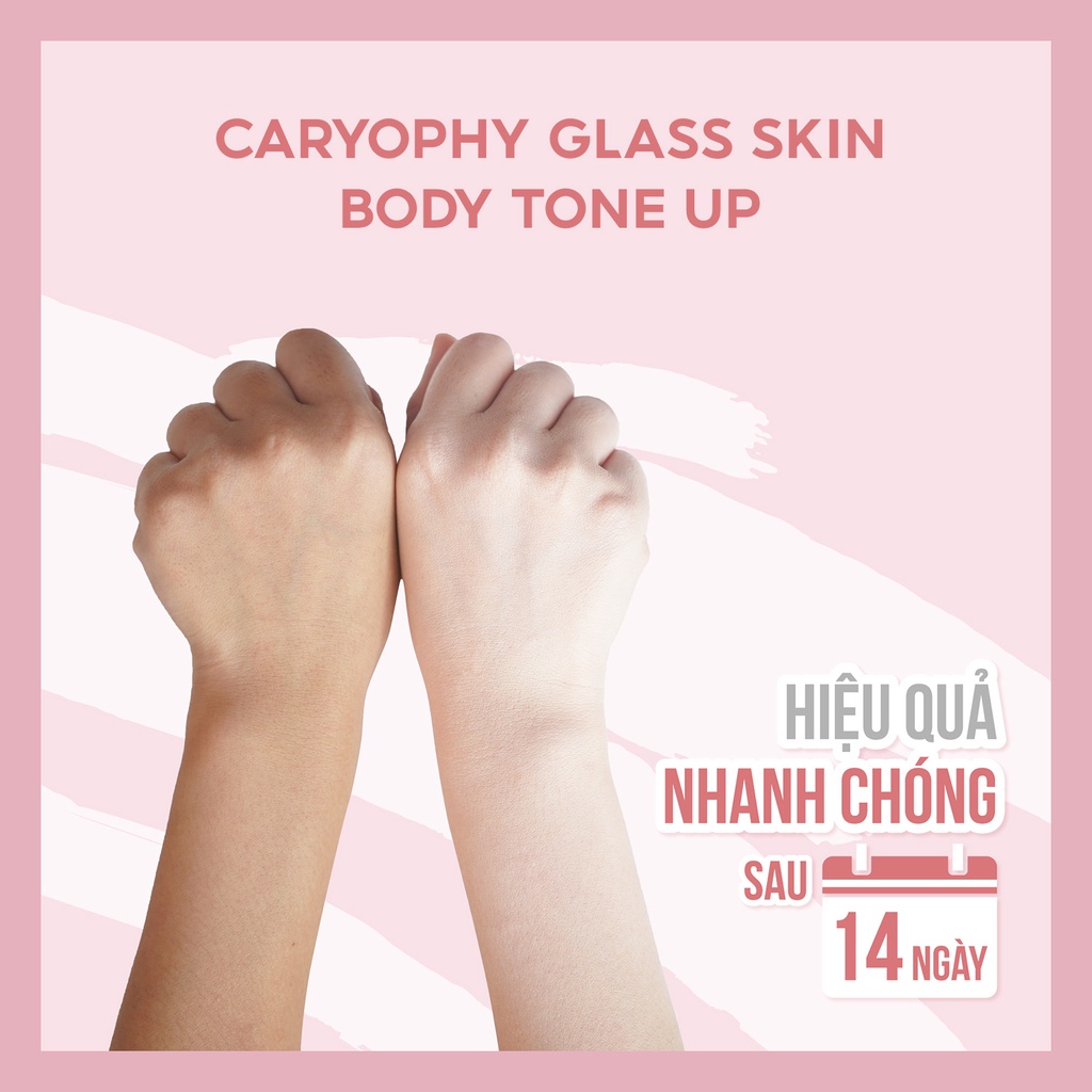 Kem dưỡng trắng da Body Caryophy Glass Skin 300g