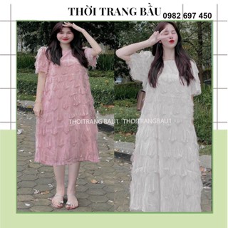 thoitrangbau1 V276 VÁY BẦU DỰ TIỆC, CÔNG SỞ-ĐẦM BẦU THIẾT KẾ DÁNG SUÔNG