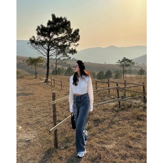 ÁO SƠ MI CROPTOP (KÈM VIDEO HÌNH THẬT)