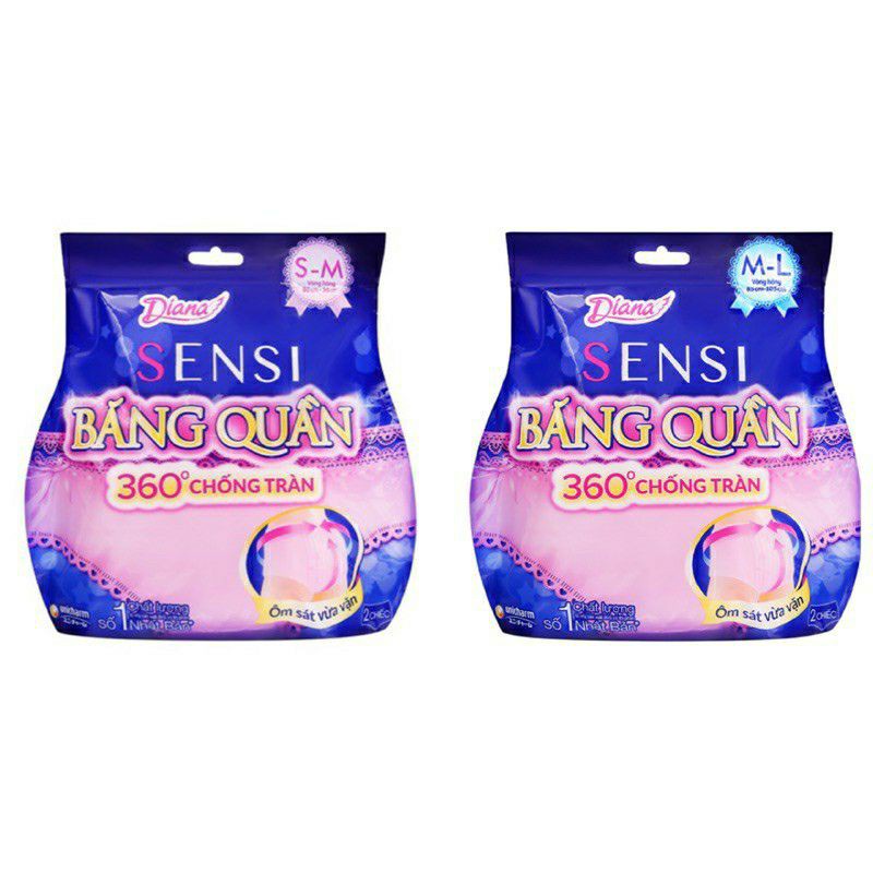 Băng đêm dạng quần diana S-M / M - L