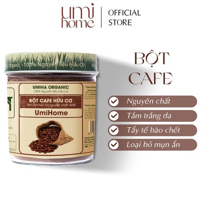 Bột Cafe trắng da hữu cơ UMIHOME nguyên chất 135G