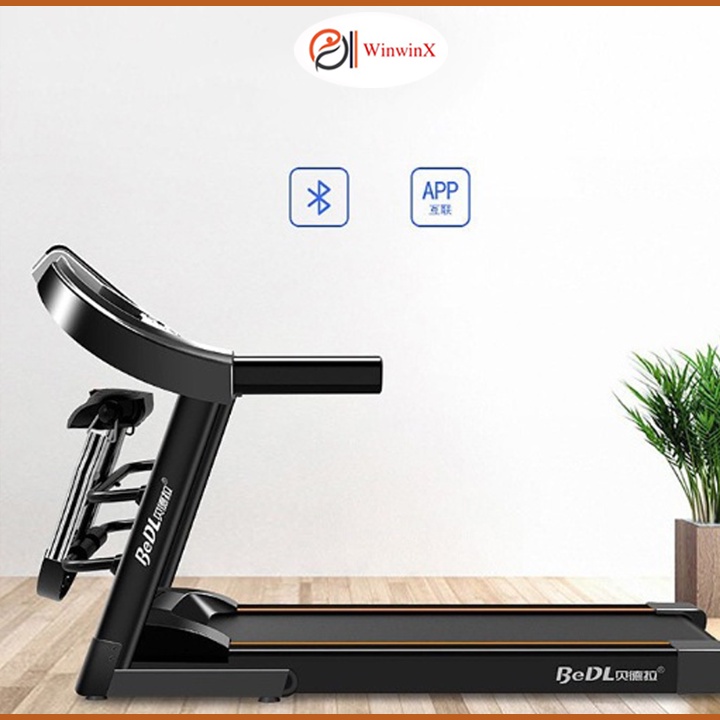 Máy chạy bộ đa năng tại nhà Máy chạy bộ điện đa chức năng máy tập chạy bộ trong nhà bản Full, khung thép sơn tĩnh điện.