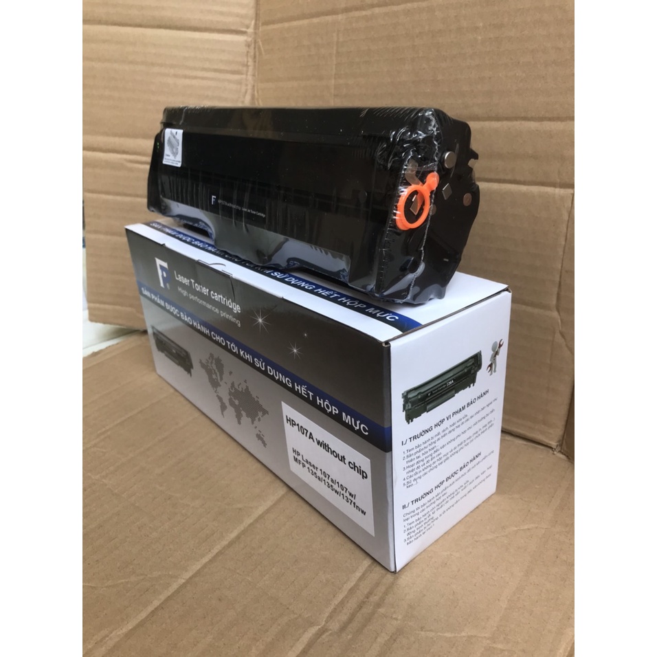 Hộp mực in 107A (KHÔNG CHIP ) sử dụng HP Laser 107a/107w/MFP 135a/MFP 135w/MFP 137fnw, hàng nhập khẩu mới 100%, Full Hộp