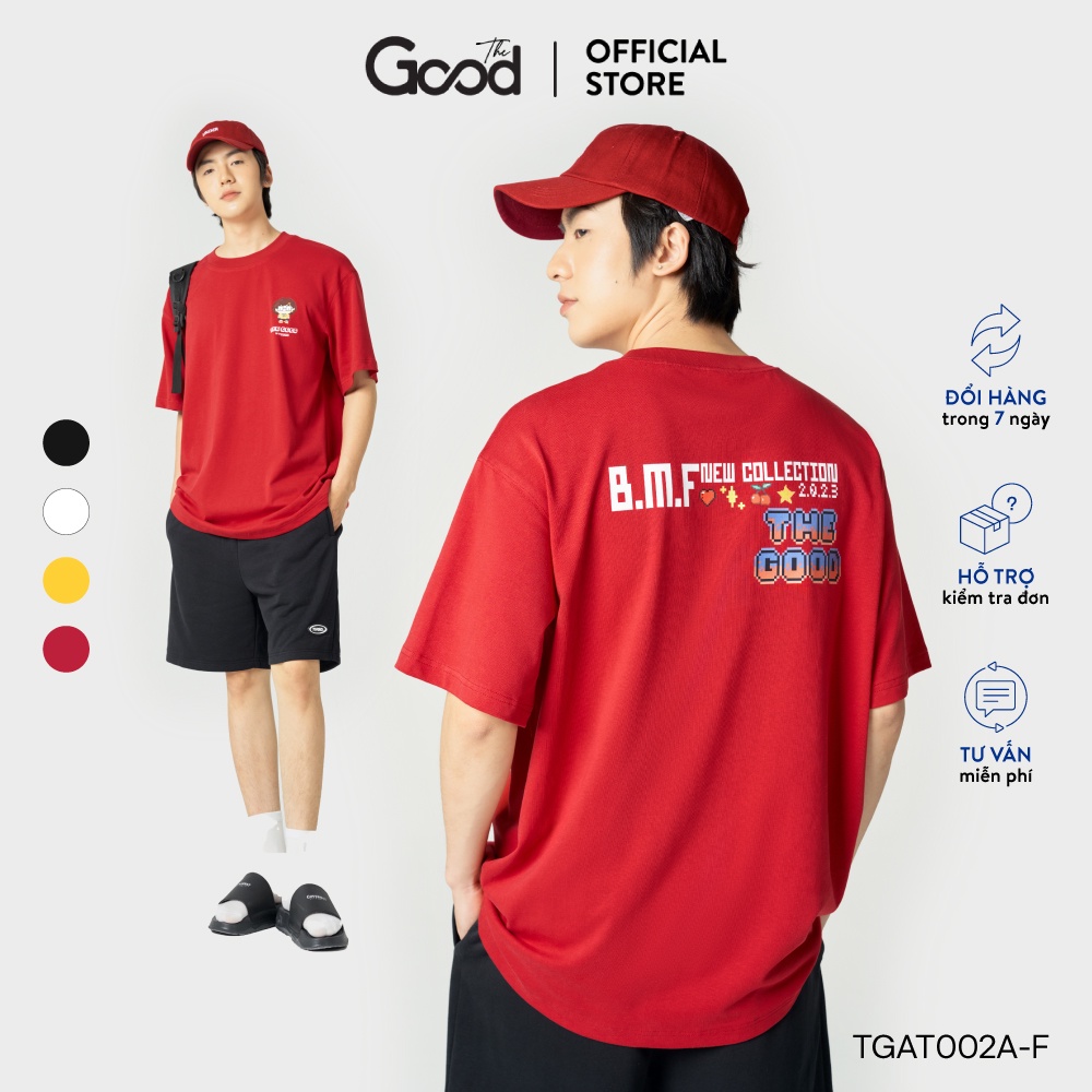 Áo Thun THE GOOD "Mini Characters Tee" Cổ Tròn Tay Lỡ Form Oversize, Áo Phông Nam Nữ Chất Cotton Thấm Hút Mồ Hôi