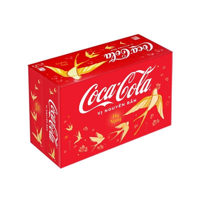 Thùng 24 lon nước ngọt Coca Cola 320 ml
