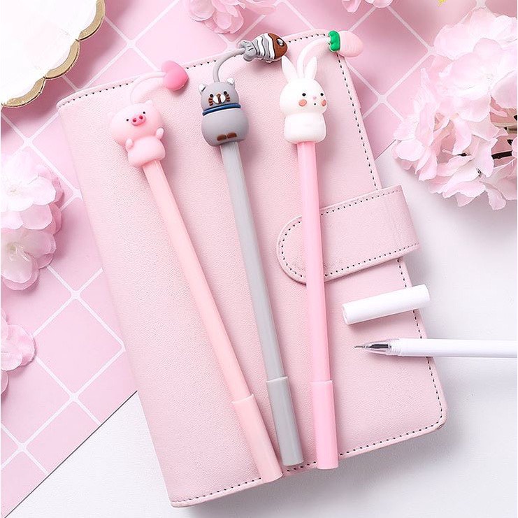 Bút bi gel nhiều màu cute đơn giản tinh tế đồ dùng học tập cute dễ thương