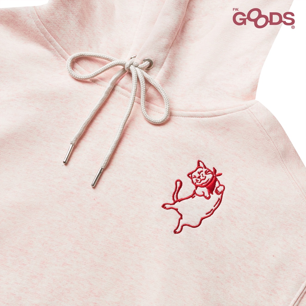 Fernweh/Fw.goods - Lita Pink Hoodie - Áo khoác chui đầu màu xám hồng | BigBuy360 - bigbuy360.vn