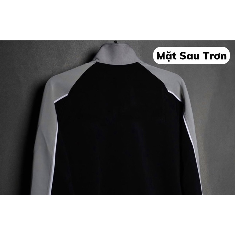 Áo Khoác Thun Lạnh Poly 2 Da Cao Cấp Chống Nắng Đen Xám Thể Thao Chất Vải Mịn Thoáng Khí Không Xù Lông Áo Khoác Thu Đông