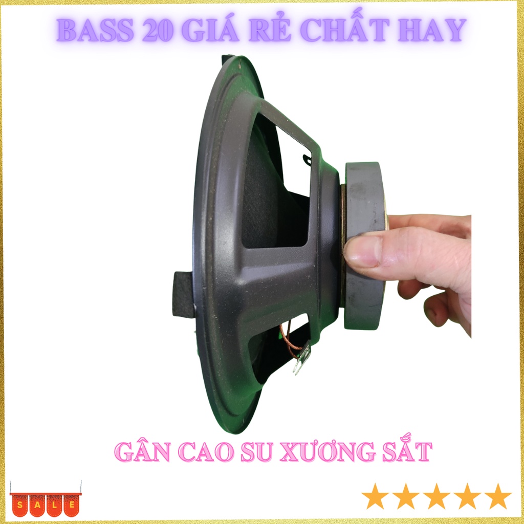 Củ loa bass 20 gân cao su công suất 200W giá rẻ -1 chiêc
