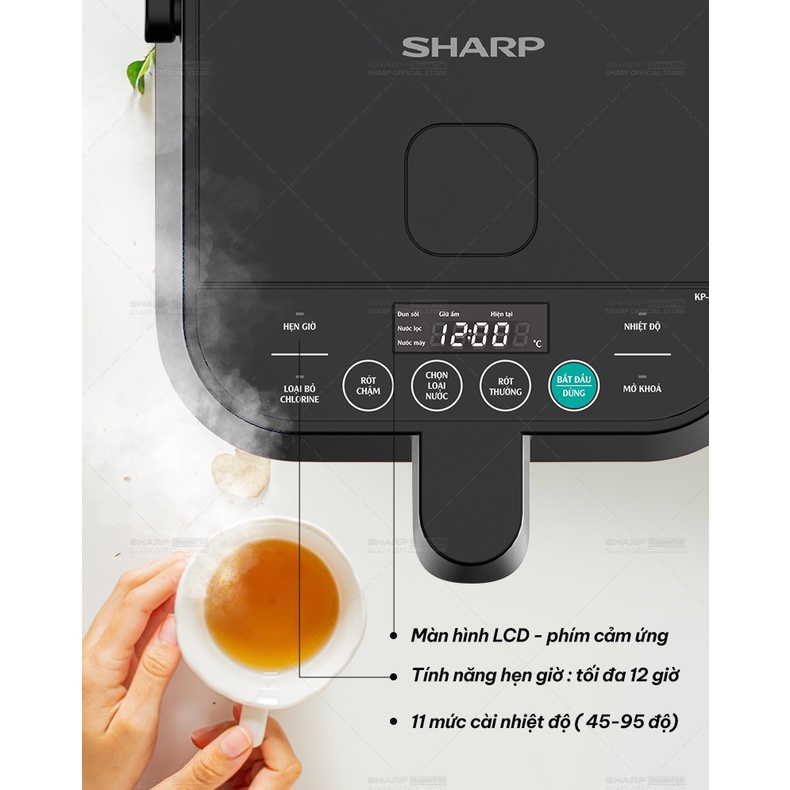 Bình Thủy Điện Sharp KP-40EBV-BK/WH Dung Tích 4L