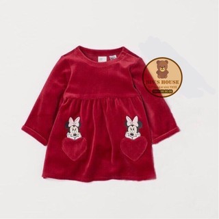 Váy nhung minmie h&m sz 1-4y form to