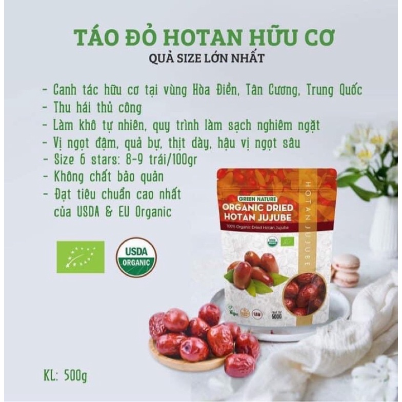 TÁO ĐỎ HỮU CƠ HOTAN 500gr