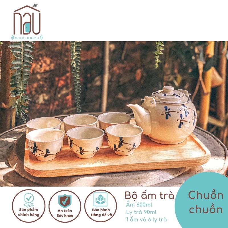 Bộ ấm chén bình trà Bát Tràng nhiều kiểu dáng và họa tiết thích hợp làm quà tặng, tân gia, lễ tết, sinh nhật, tặng bố mẹ